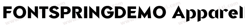 FONTSPRINGDEMO ApparelDisplayRegul字体转换